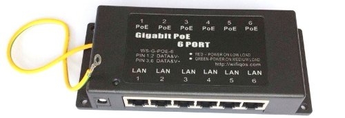 Passive Gigabit PoE Injector/Shielded Panel, 6 port (POE-INJ-6-G) - The  source for WiFi products at best prices in Europe 