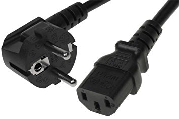 C13 Power Cord EU Type Plug, 180cm (PC-C13-EU-180CM)