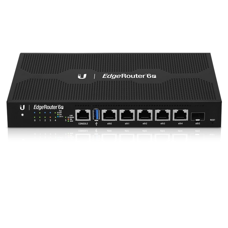 UBIQUITI Gigabit Router with SFP, EdgeRouter™ 6P (ER-6P)