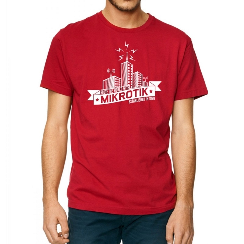 Concurrenten textuur vervormen MIKROTIK red T-Shirt, (XL-Size) (MTTS-XL) - The source for WiFi products at  best prices in Europe - wifi-stock.com