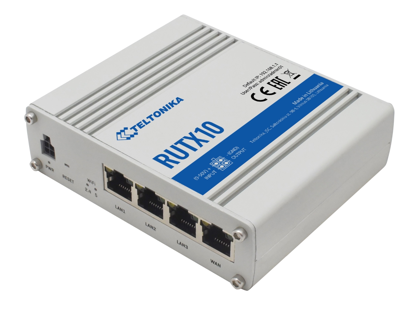 Teltonika RUTX10 Enterprise Router 4 Gigabit Ethernet, Dual-Band WiFi, and  Bluetooth