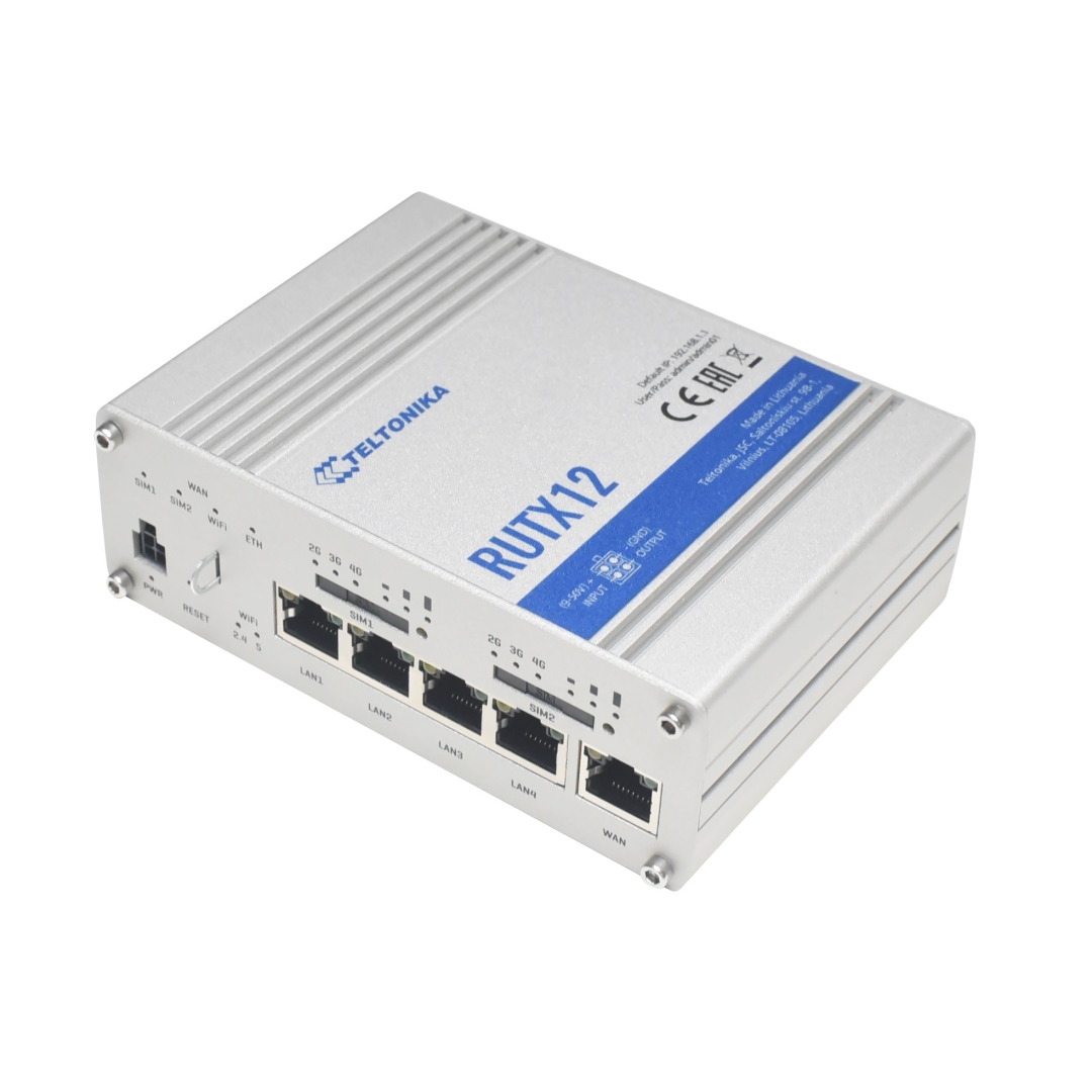 jeugd tand gebonden TELTONIKA Dual LTE Cat6 Industrial Cellular Router (RUTX12) - The source  for WiFi products at best prices in Europe - wifi-stock.com