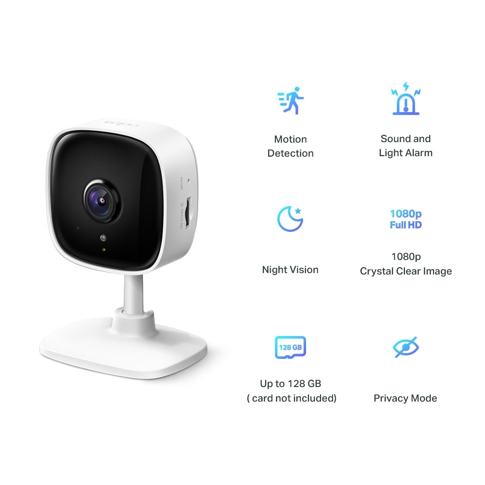 TP-LINK 1080p H.264 Home Security Wi-Fi Camera, Tapo C100 - The