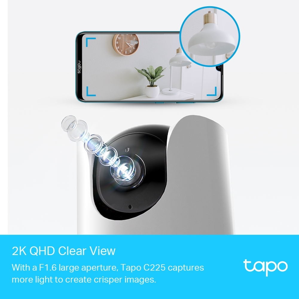 TP-LINK Pan/Tilt AI Home Security Wi-Fi Camera, Tapo C255 (TapoC255) - The  source for WiFi products at best prices in Europe 