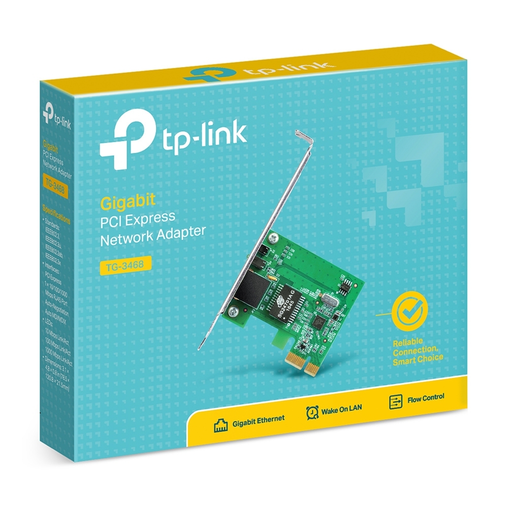 PCIe Network Card Adapter TP-Link TG-3468 Gigabit 10/100/1000Mbps PCI Express