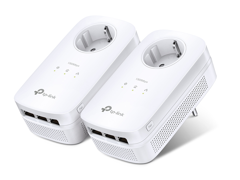 TP-LINK AV1300 3-port Gigabit Passthrough Powerline Starter Kit TL-PA8030P  KIT (TL-PA8030PKIT) - The source for WiFi products at best prices in Europe  