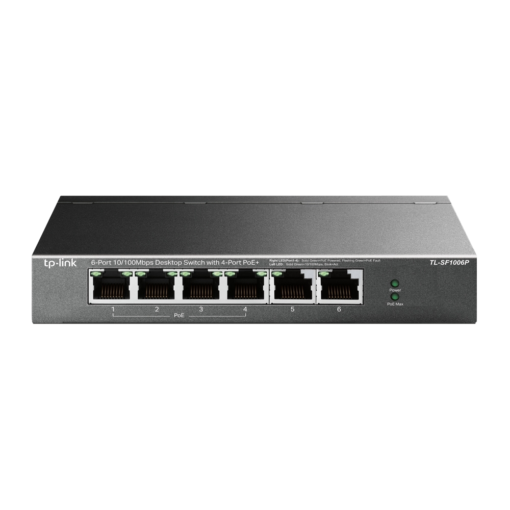 D-Link Ethernet PoE Switch 5 Port Unmanaged with 4 PoE Ports Fanless Desktop or Wall Mount Plug and Play DES-1005P Black 