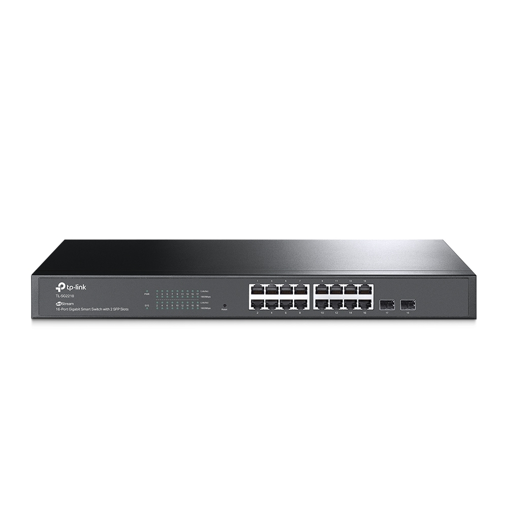 TP-LINK JetStream 16-Port Gigabit Smart Switch with 2 SFP Slots (TL-SG2218)  - The source for WiFi products at best prices in Europe 