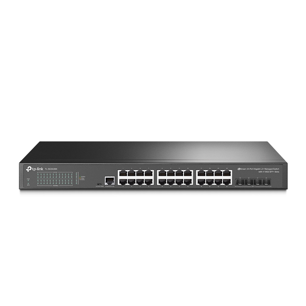 TP-LINK JetStream 24-Port Gigabit L2+ Managed Switch with 4 10GE SFP+ Slots  (TL-SG3428X) - The source for WiFi products at best prices in Europe 