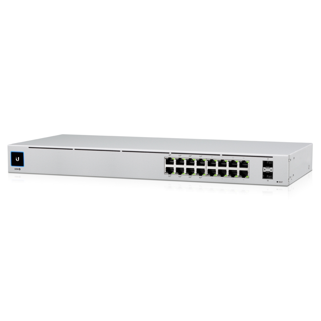 BV-Tech 16 Ports PoE+ Switch with 1 Ethernet, 1 SFP Uplink | POE-SW1611G