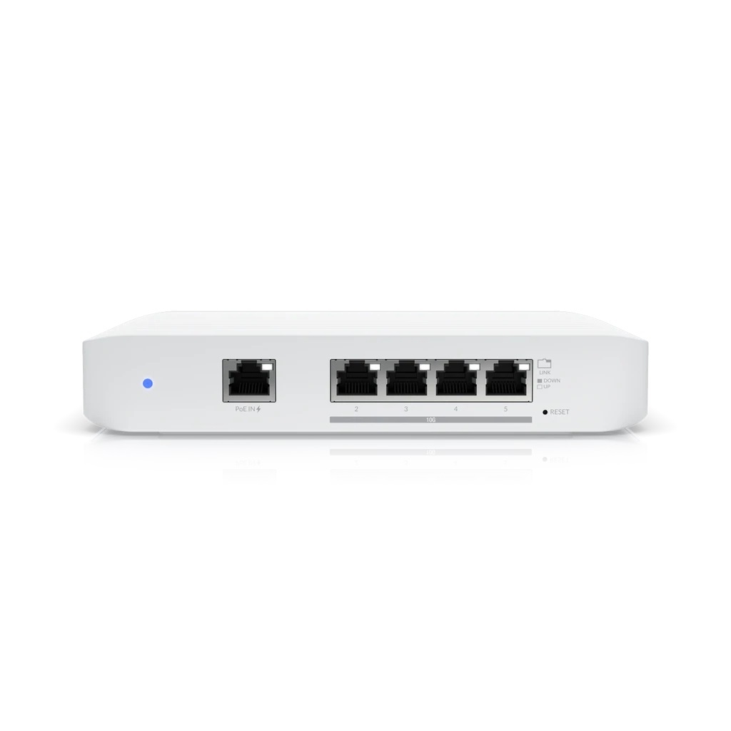 UBIQUITI Layer 2 switch with (4) 10GbE RJ45 ports and (1) GbE, 802.3at PoE+  RJ45 input (USW-Flex-XG) - The source for WiFi products at best prices in